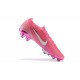 Nike Mercurial Vapor VII 13 Elite FG Pink LightPink Low-top For Men Soccer Cleats 