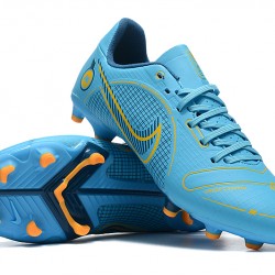 Nike Mercurial Vapor XIV Academy FG Low-top Blue Yellow Men Soccer Cleats 