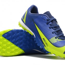 Nike Mercurial Vapor XIV Academy TF Low-top Yellow Blue Men Soccer Cleats 