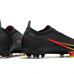 Nike Mercurial Vapor XIV Elite FG Low-top Black Yellow Red Men Soccer Cleats 