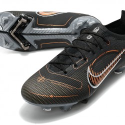 Nike Mercurial Vapor XIV Elite FG Low-top Sliever Black Brow Men Soccer Cleats 