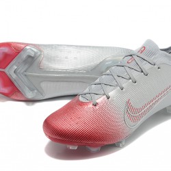 Nike Mercurial Vapor XIV Elite FG Low-top Sliver Red Men Soccer Cleats 