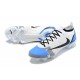 Nike Mercurial Vapor XIV Elite FG Low-top White Blue Men Soccer Cleats 