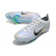 Buy the latest Nike Mercurial Vapor XIV Elite FG Low-top White Blue Women And Men Soccer Cleats For Sale