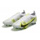 Nike Mercurial Vapor XIV Elite FG Low-top White Yellow Black Woemn And Men Soccer Cleats 