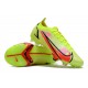 Nike Mercurial Vapor XIV Elite FG Low-top Yellow Orange Men Soccer Cleats 