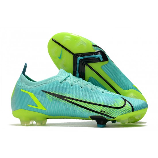 Nike Mercurial Vapor XIV Elite MDS FG Low-top Turqoise Green Woemn And Men Soccer Cleats 