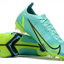 Nike Mercurial Vapor XIV Elite MDS FG Low-top Turqoise Green Woemn And Men Soccer Cleats 