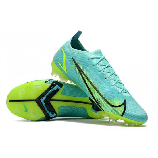 Nike Mercurial Vapor XIV Elite MDS FG Low-top Turqoise Green Woemn And Men Soccer Cleats 