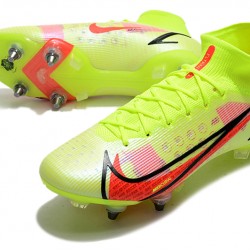 Nike Mercurial Vapor XIV Elite SG PRO Anti Clog High-top Chartreuse Men Soccer Cleats