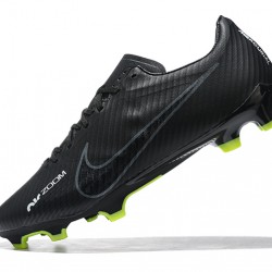 Nike Mercurial Vapor XV FG Black Green For Men Low-top Soccer Cleats 