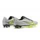 Nike Mercurial Vapor XV FG Silver Green Black For Men Low-top Soccer Cleats 