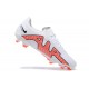 Nike Mercurial Vapor XV FG White Orange For Men Low-top Soccer Cleats 