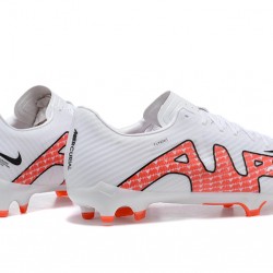 Nike Mercurial Vapor XV FG White Orange For Men Low-top Soccer Cleats 