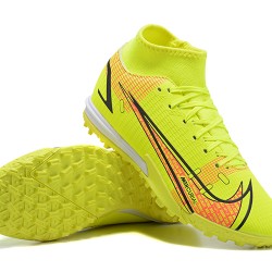 Nike Superfly 8 Academy TF High-top Orange Yellow Men Soccer Cleats 