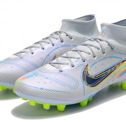 Nike Superfly 8 Elite AG High-top White Multi Women And Men Soccer Cleats 