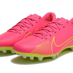 Nike Vapor 15 Academy AG Low-top Pink Chartreuse Women And Men Soccer Cleats 