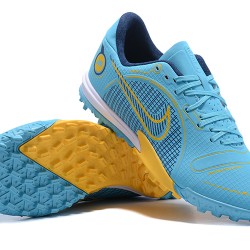 Nike Vapor XIV Academy TF Low-top Blue Yellow Men Soccer Cleats 