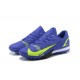 Nike Vapor XIV Academy TF Low-top Gark Blue Yellow Men Soccer Cleats 