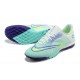 Nike Vapor XIV Academy TF Low-top Turqoise Purple Men Soccer Cleats 