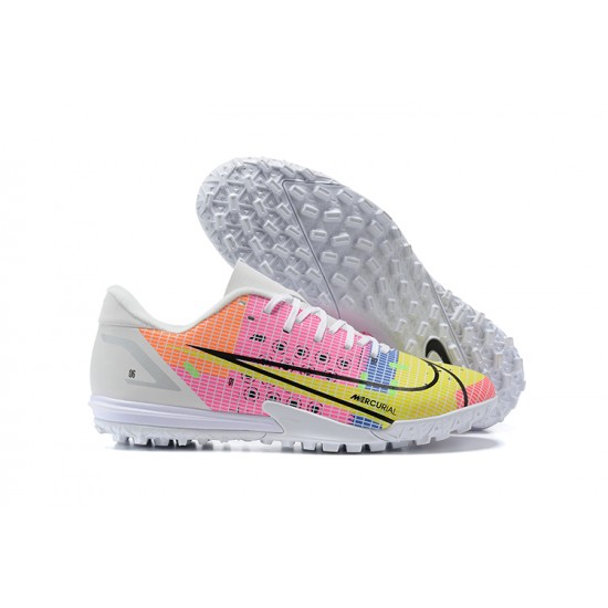 Nike Vapor XIV Academy TF Low-top White Pink Men Soccer Cleats 