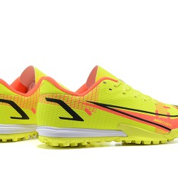 Nike Vapor XIV Academy TF Low-top Yellow Orange Men Soccer Cleats 