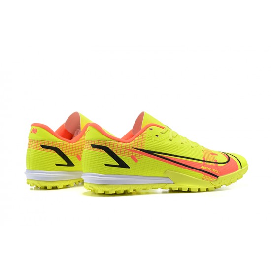 Nike Vapor XIV Academy TF Low-top Yellow Orange Men Soccer Cleats 