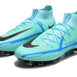 Nike Phantom GT Elite Dynamic Fit FG High-top Turqoise Blue Men Soccer Cleats 