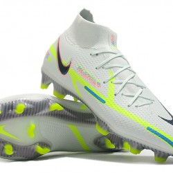 Nike Phantom GT Elite Dynamic Fit FG High-top White Green Men Soccer Cleats 