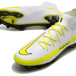 Nike Phantom GT Elite Dynamic Fit FG White Yellow Black Soccer Cleats