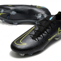 Nike Phantom GT Elite FG Low Mens Black Green Blue Soccer Cleats