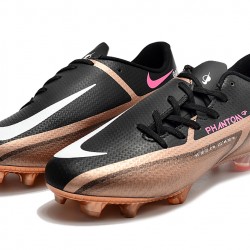 Nike Phantom GT2 FG Low-top Black Brown Soccer Cleats 