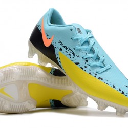 Nike Phantom GT2 FG Low-top Blue Yellow Black Men Soccer Cleats 