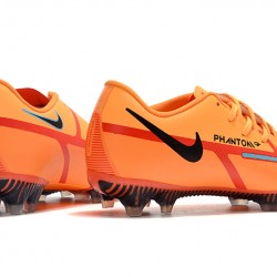 Nike Phantom GT2 FG Low-top Orange Red Black Men Soccer Cleats 