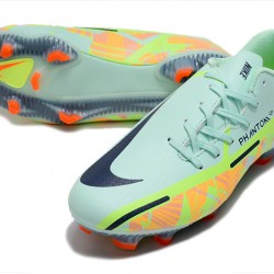 Nike Phantom GT2 FG Low-top Turqoise Green Grey Men Soccer Cleats 