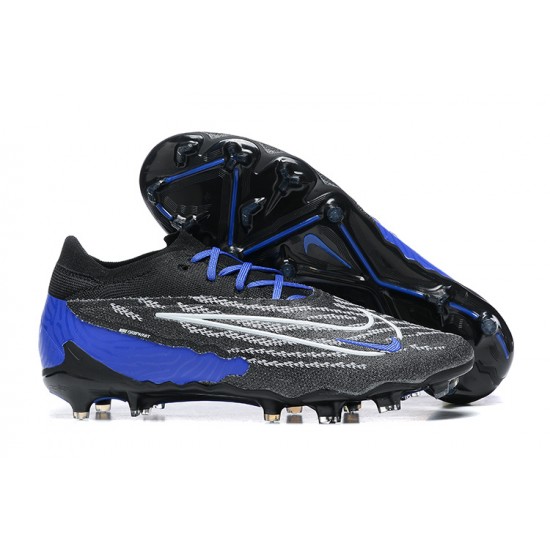 Buy And Seller Nike Phantom GX Elite FG Black Blue Women And Men Soccer Cleats For Sale