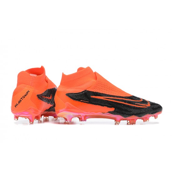 Popular Goods Nike Phantom GX Elite FG Black Orange Women And Men Soccer Cleats Online Shop