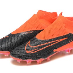 Nike Phantom GX Elite FG Black Orange Women And Men Soccer Cleats 