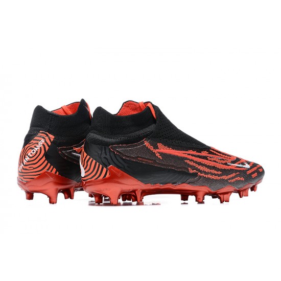 Best Quality Nike Phantom GX Elite FG Black Red Women And Men Soccer Cleats Sale