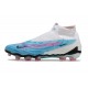 Nike Phantom GX Elite FG Blue White Women And Men High Soccer Cleats 