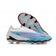 Nike Phantom GX Elite FG Blue White Women And Men Low Soccer Cleats 