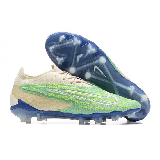 Nike Phantom GX Elite FG Green Khaki Women And Men Soccer Cleats 