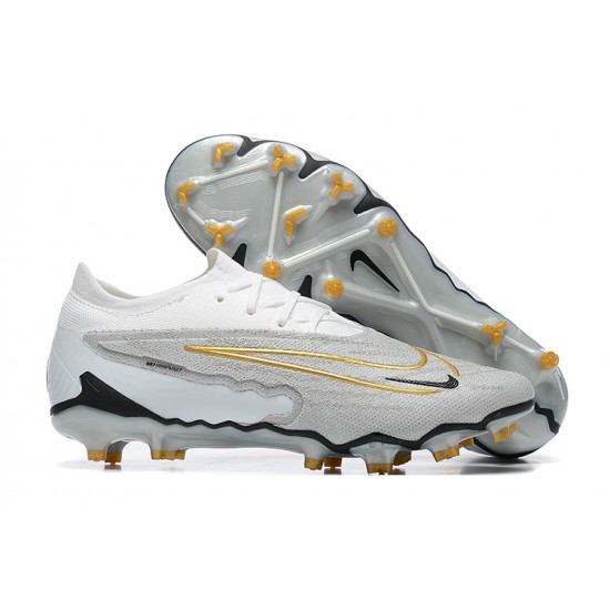 To Find A Ready Market Nike Phantom GX Elite FG Grey White Women And Men Soccer Cleats Sale