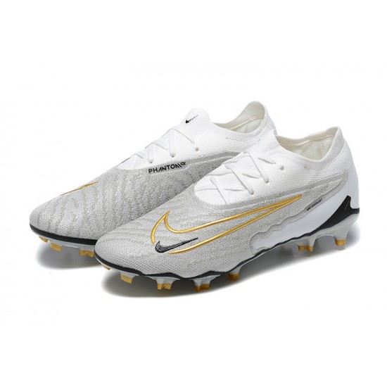 To Find A Ready Market Nike Phantom GX Elite FG Grey White Women And Men Soccer Cleats Sale