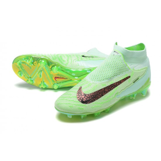 The Best Selling Line Nike Phantom GX Elite FG High-top Green Women And Men Soccer Cleats For Sale