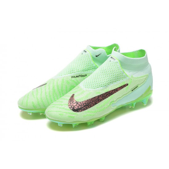 The Best Selling Line Nike Phantom GX Elite FG High-top Green Women And Men Soccer Cleats For Sale