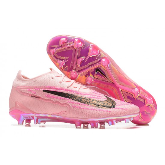 Goods That Sell Well Nike Phantom GX Elite FG High-top Pink Women And Men Soccer Cleats For Sale