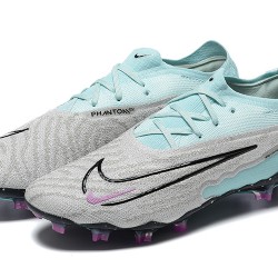 Nike Phantom GX Elite FG White Blue Women And Men Soccer Cleats