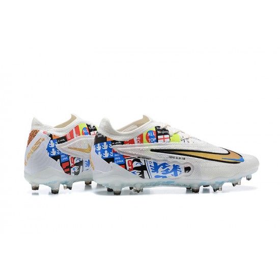 Shop Now Nike Phantom GX Elite FG White Women And Men Soccer Cleats Shop