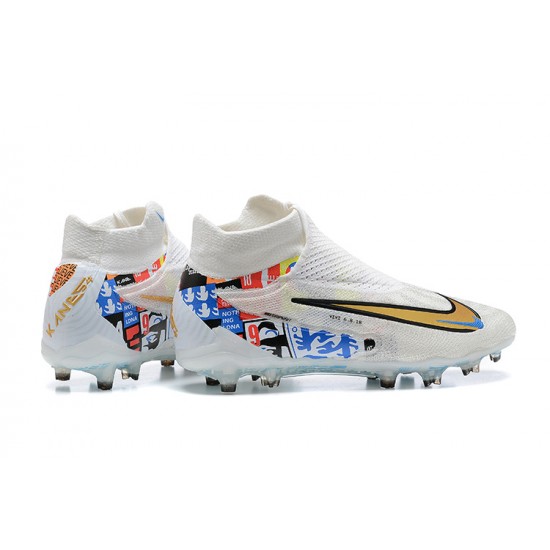 Shop Now Nike Phantom GX Elite FG White Women And Men Soccer Cleats Shop